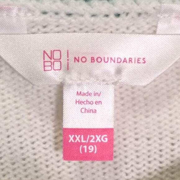 Ugly Christmas Sweater Blessed embellished themed Juniors XXL/19 - Picture 2 of 5